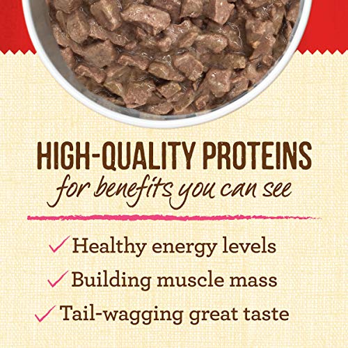  Merrick Lil' Plates Grain Free Small Dog Food, Teeny Texas Steak Tips Dinner Recipe, Wet Dog Food - (12) 3.5 Oz. Tubs