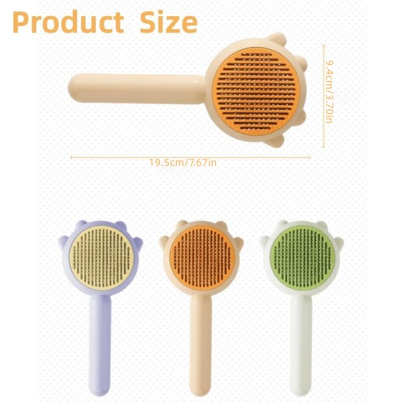  Dolaxe Pet Brush, Pet Hair Cleaner Brush, Multifunctional Pet Hair Comb, Magic Pet Comb, Long Or Short Hair Cats Dogs Pet Massage Brushes (2pcs-Yellow+Green)