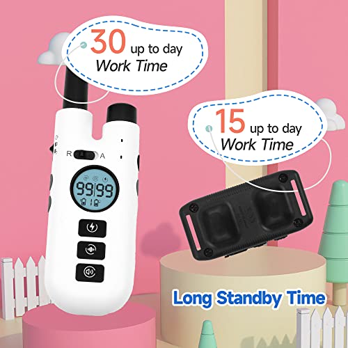  A Fable Remote Training 2-in-1 Bark & Auto Anti-bark Collar, Beep/Vibrate/Shock-3 Training Modes, 2600Ft Dog Training Collar With Adjustable Intensity & Security Lock & Waterproof & Rechargeable