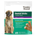  Amazon Brand - Wonder Bound Dog Dental Sticks, Chicken Flavor, Large, 40 Count, 35 Oz