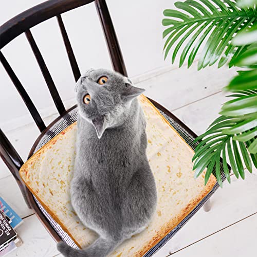  PATKAW Couch Pillows Couch Pillows Toast Bread Cushion Cat Bread Sleeping Bed Funny Food Bread Cat Bed Mattress Soft Cushion For Cats Dogs Sleeping Playing Resting Supplies Cat Blanket Cat Blanket