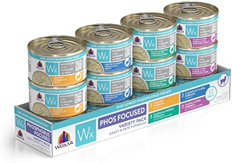  Weruva Wx Phos Focused, Tilapia & Tuna Formula In A Hydrating Purée, 3oz Can (Pack Of 12)