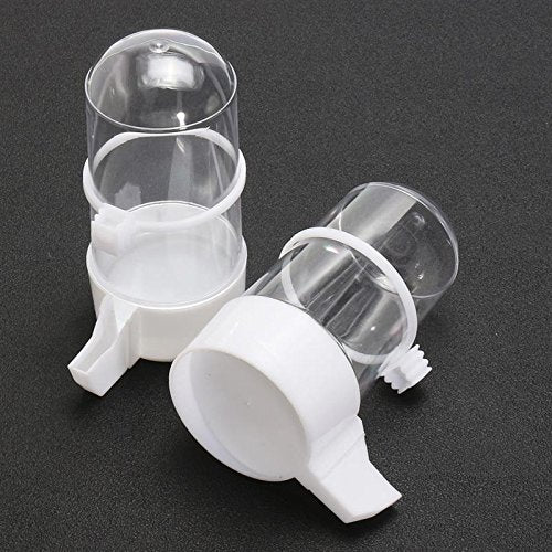  Pet Birds 2Pcs/Set Feeder Water Drinker Seed Fountain Cage Budgie Canary Finch Food Dish Dispenser Birds Feeding Tools 400ML