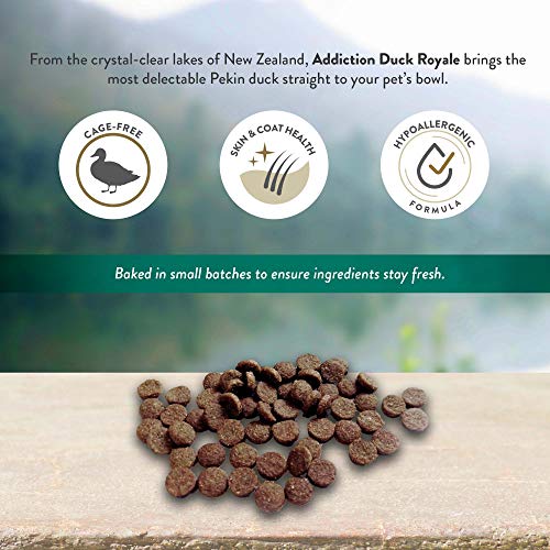  Addiction Grain-Free Duck Royale Entrée Dry Cat Food, Feline Beauty Formula Healthy Weight, Skin And Coat Health, Crafted In New Zealand - 4 Lb
