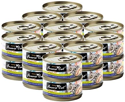  Fussie Cat Premium Tuna With Mussels In Aspic Grain-Free Wet Cat Food 2.82oz, Case Of 24