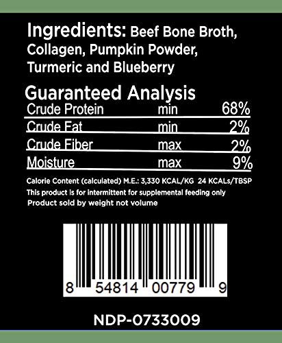  Nature's Diet Pet Original Bone Broth Protein Powder With Functional Benefits For Hip And Joint, Digestion, Skin And Coat (Hip & Joint, 6 Oz = 60 Servings)