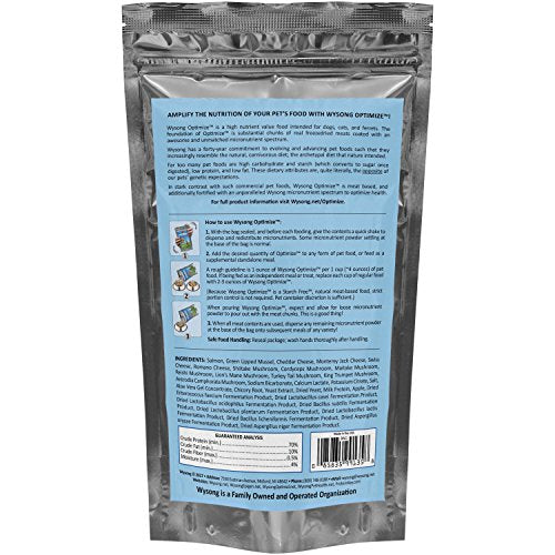  Wysong Optimize Wild Caught Salmon For Dogs, Cats & Ferret,7.5 Ounce (Pack Of 1)