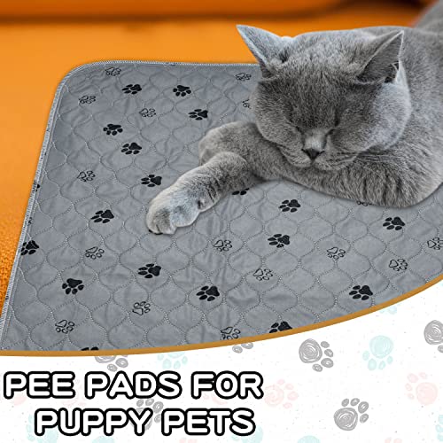  Pee Pads For Dogs Reusable Washable,2 Pack Well Made Dog Training Waterproof Pet Pads For Dog Bed Mat,Puppy Pads Extra Large ,Leak Proof Super Absorbent Whelping Pads ,48x60 Inch,Brown+Gray