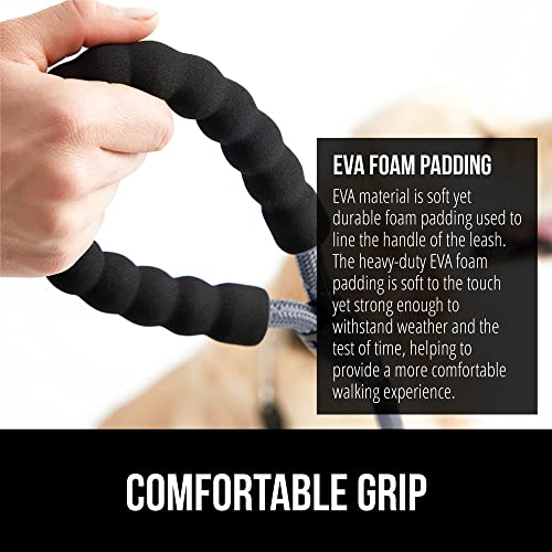  Gorilla Grip Honeycomb Cat Mat And Dog Leash, Trapping Kitty Mats In Size 30x24 Inch Water Resistant, Heavy Duty Dog Leash In 4 Feet X 1/2 Inch Metal Clip, Both In Gray, 2 Item Bundle