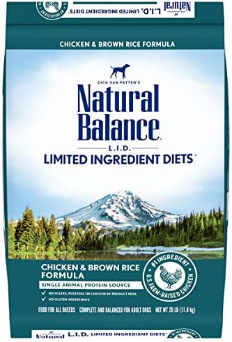  Natural Balance Limited Ingredient Adult Dry Dog Food With Healthy Grains, Lamb & Brown Rice Recipe, 12 Pound (Pack Of 1)