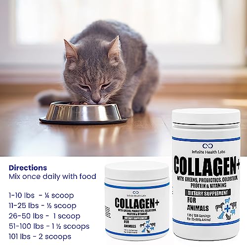  Collagen+ Ultimate Dog Or Cat Food Topper With Greens Probiotics Enzymes Colostrum Glucosamine Omegas Supports Healthy Joints Energy Digestion Immunity