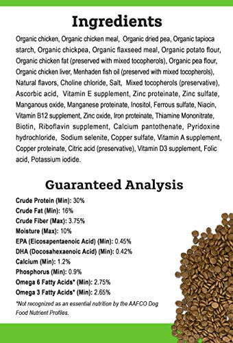  Tender & True Organic Chicken & Liver Recipe Dog Food, 4 Lb