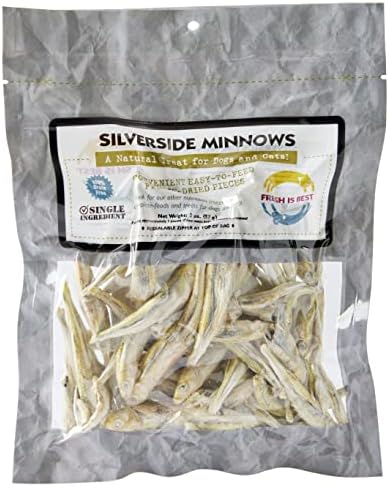  Fresh Is Best - Freeze Dried Healthy Raw Meat Treats For Dogs & Cats - Silverside Minnows