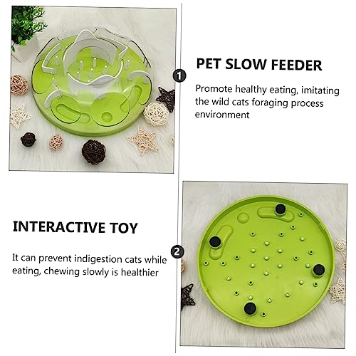  POPETPOP Cat Anti Choking Toy Doll Playsets Chew Toys Puppy Puzzle Small Puppy Toys Cat Puzzle Bowl Interactive Cat Food Bowl Cat Training Plaything Pet Cat Slow Feeding Toy Cat Maze Feeder