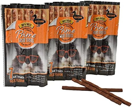  Cat Prime Taste Jerky – Cat Treats – Delicious Soft Cat Snack – 90% Meat – Irresistible Flavors – Special Box (Salmon Flavor, 70 Count)