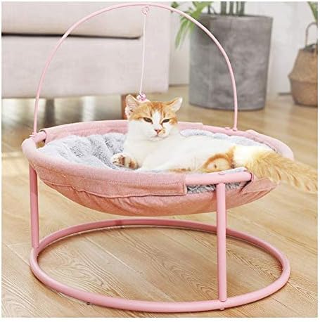  YangYan Pet Hammock Cats Beds Indoor Cat House Mat For Warm Small Dogs Bed Kitten Lounger Cute Removable Sleeping Mats Products (Color : Mat Pink)