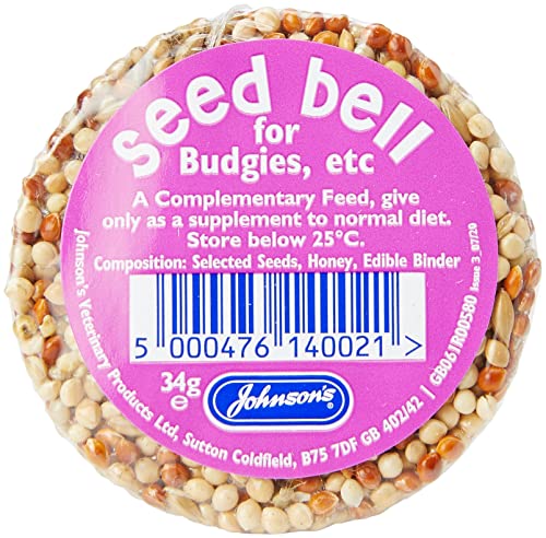  Johnsons Bulk Box Treat 2 Eat Seed Bells For Budgies 1x27