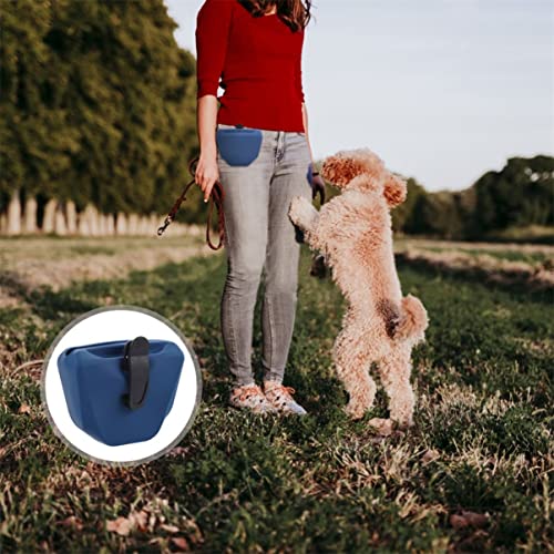  ULTECHNOVO 2pcsbags Training Storage With Pockets Bait Dog Outdoor Travel Bag: Camping Clip Carrier Treat Silicone Puppy Food Pouches Containers For Bag Portable Reward Supplies