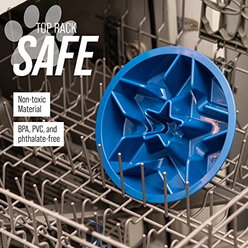  Leashboss Slow Feeder Dog Bowls - Cup Maze Puzzle Food Bowl With Feeder Holes, Fits Into Elevated Pet Feeders - Slow Eating For Large, Medium & Small Sized Breeds (2 Cup - 7.5-8 Inch Feeder Holes)
