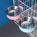  Small Dog Bowl For Cage Bird Bowl Cat Bowl For Cage Stainless Steel - 2 PCS