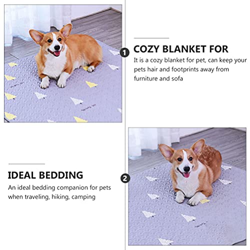  TEHAUX Puppy Dog Cat Sleep Blanket Mat, Cat Litter Mat Dog Food Mat, Cat Mat Non- Sticky Cat Litter Blanket For Sleeping Cat Carpet Cat Sleeping Mat Pet Floor Mat, Cat Sleep Litter Mat