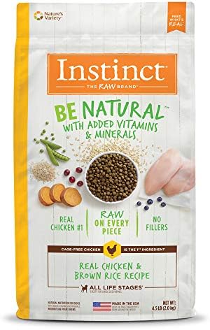  Instinct Be Natural Real Lamb & Oatmeal Recipe Natural Dry Dog Food, 24 Lb. Bag