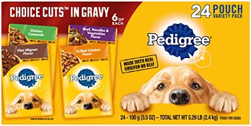  Pedigree Choice Cuts In Gravy Adult Wet Dog Food Variety Packs, 3.5 Ounce - 18 Count (Pack Of 2)