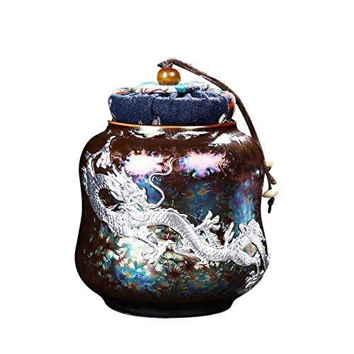  TEMKIN Handmade Vintage Color Ceramic Exquisite Artwork Pet Love Pet Ashes Storage Tank Aroma