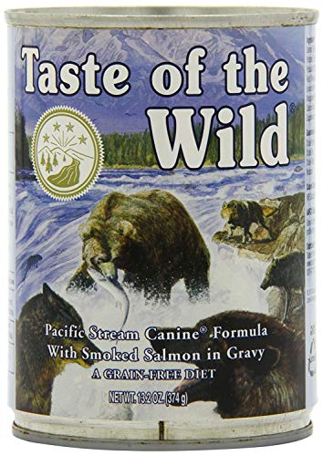  Taste Of The Wild Grain-Free Canned Dog Food Variety Pack - Wetlands, Pacific Stream, High Prairie, And Sierra Mountain Pack Of 12, 13.2 Ounce Cans By Taste Of The Wild