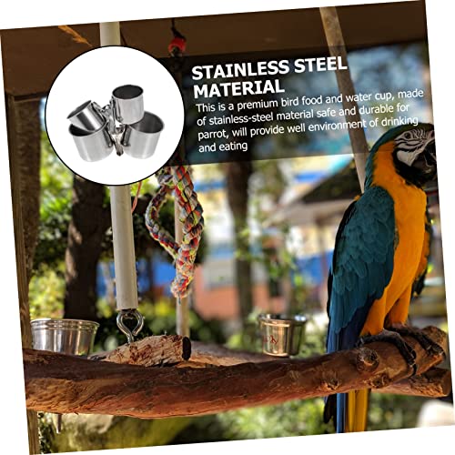  EVANEM 2pcs Feeder Tray Bird Feeder Outdoor Bird Feeder Toy Parrot Hamster Feeding Cups Ferret Water Bottle Water Bird Cup Parrot Feeder Birds Food Cup Pet Parrot Feeder To Feed Xuan Feng
