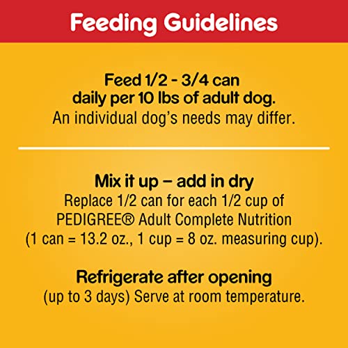  PEDIGREE CHOICE CUTS IN GRAVY Adult Canned Soft Wet Dog Food With Beef, 13.2 Oz. Cans (Pack Of 12)