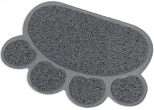  Washable Rug 3pcs Soft Dish Rug Pet Puppy Place Mats Shape Litter PVC Pad， For Dog Feeding *cm Cm Kitten Water * Bowl Grey Scatter Control Food Placemat Cat Mat Mat- Non- Paw Washable Rugs