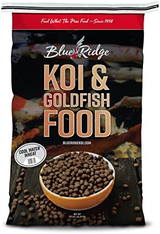  Blue Ridge Fish Food [2lb], Cool Water Wheat Formula Floating 3/16" Pellet, Koi And Goldfish