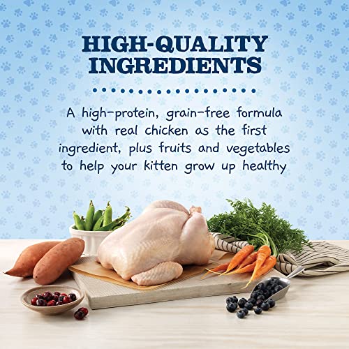  Blue Buffalo Baby BLUE Healthy Growth Formula Grain Free High Protein, Natural Kitten Dry Cat Food, Chicken 2-lb