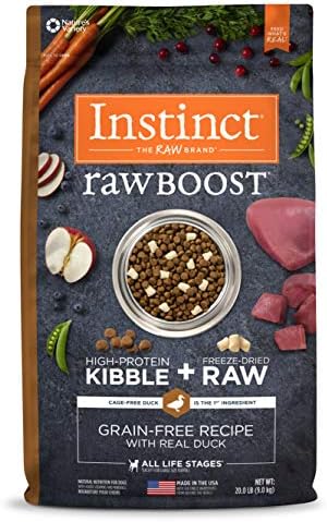  Instinct Raw Boost Grain Free Recipe With Real Beef Natural Dry Dog Food, 4 Lb. Bag