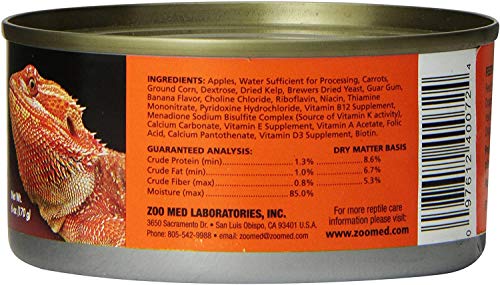  Zoo Med Natural Bearded Dragon Adult Formula - Canned 6 Oz - Pack Of 6