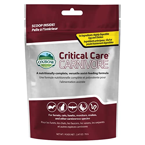  Oxbow Animal Health Critical Care, Carnivore, 70 Gram Bag