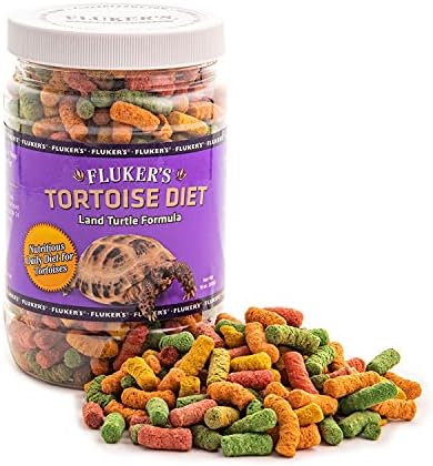  Fluker's Tortoise Diet, Large Pellet Food - Land Turtle Formula, 3.5lbs