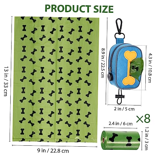  Balacoo For Of Pet Zipper Cloth Poo Dog Poop Running Carrier Bags Waste Dispenser Trash Leash Zippered Walking Garbage Hiking Portable With Oxford Bag Holder Disposable Clip Pouch