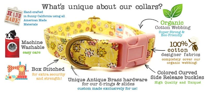  Mexican Food Collar | Burrito Collar | Chips Collar | Food Dog Collar | Food Cat Collar | Pet Animal Accessories - Organic Cotton