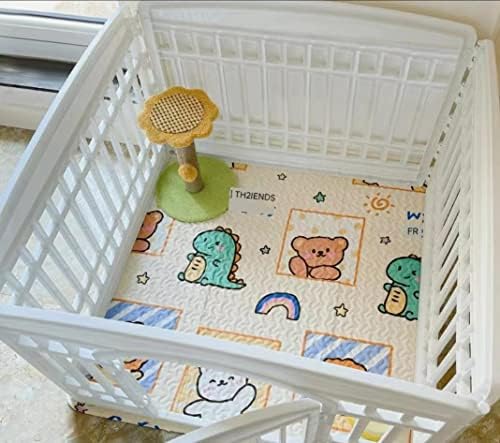  36" Wide Hexagonal Dog Pen Urine Pad Dog Urine Pad Puppy Pad, [PLAYPEN Not Included!] Reusable Whelping Playpen Crate Reusable Washable Pet Mattress Pads Pet Training Pads For Playpen, Crate, Kennel
