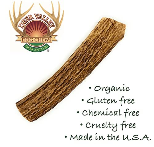  Deer Valley Dog Chews (Giant Single, 8-10 Inches) - Sustainably-Sourced Deer Antler For Extra Large Breeds - Durable And Enticing Chew Toy For Aggressive Chewers