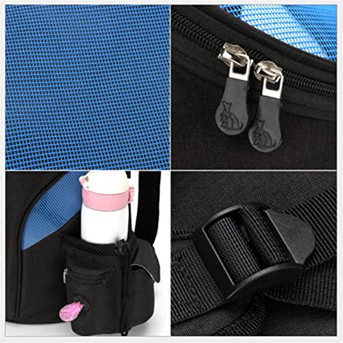  LEFEDA Backpack Pet Travel Double Backpack Foldable Cat And Dog Pet Box Pet Supplies Travel Pet Carrying Front Bag Pet Backpack Carrier (Color : 1)