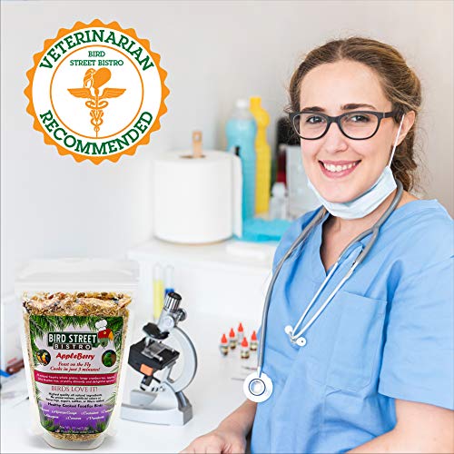  Bird Street Bistro Parrot Food - Parakeet Food - Cockatiel Food - Bird Food - Cooks In 3-15 Min W/Natural & Organic Grains - Legumes - Non-GMO Fruits, Vegetables, & Health Orientated Spices