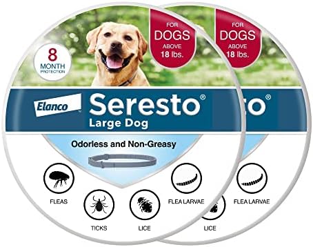  Seresto Large Dog Vet-Recommended Flea & Tick Treatment & Prevention Collar For Dogs Over 18 Lbs. | 8 Months Protection