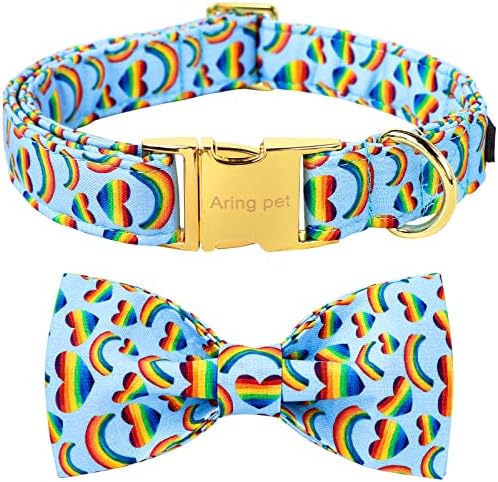  ARING PET Bowtie Dog Collar, Dog Collar With Bow, Adjustable Dog Collars For Small Medium Large Dogs.