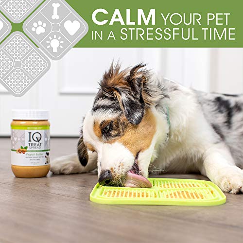  Hyper Pet Dog Peanut Butter, IQ Treat Spread - 100% Natural-Xylitol Free Peanut Butter For Dogs - Use IQ Treat Mat Lick Mat, Dog Treats, Dog Snack