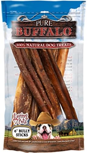  Loving Pets Pure Buffalo Paddy Whack Backstrap Tendon 4-6 Inch Dog Treat, 20-Pack [2-Pack]