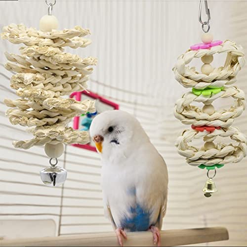  JYDQM 7pcs Bird Toys Cockatiel Parrot Toys And Accessories Budgie Perch Stand Parkiet Speelgoed Vogelspeelgoed
