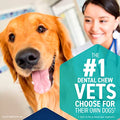  ORAVET Dental Chews For Dogs, Oral Care And Hygiene Chews (Medium Dogs, 25-50 Lbs.) Purple Pouch, 30 Count